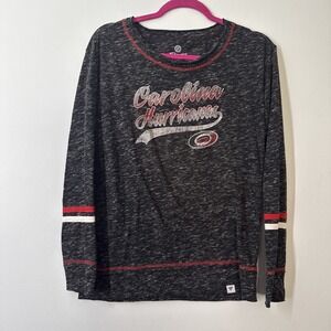 Carolina Hurricanes Fanatics Womens S Long Sleeve Tee Game Day Sporty Hockey Fan